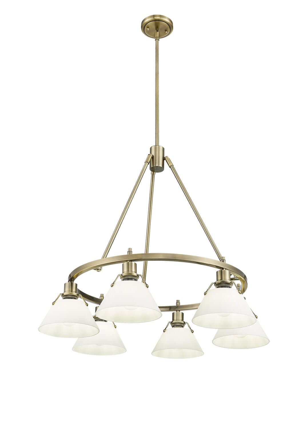 Six Light Chandelier by Golden