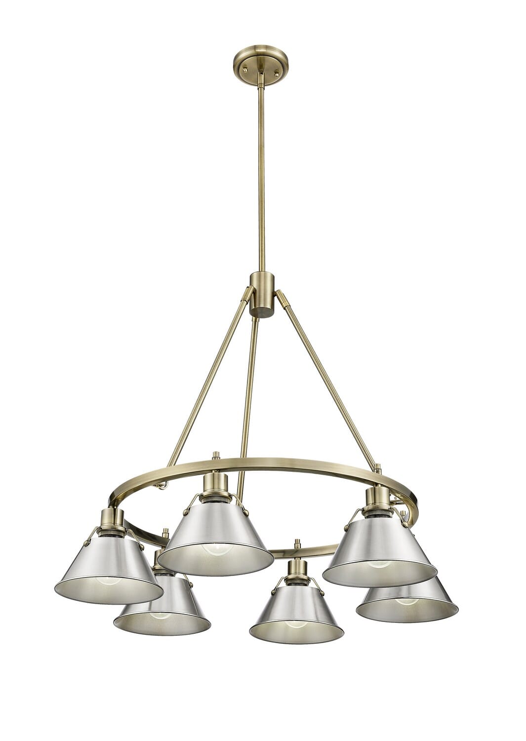 Six Light Chandelier by Golden