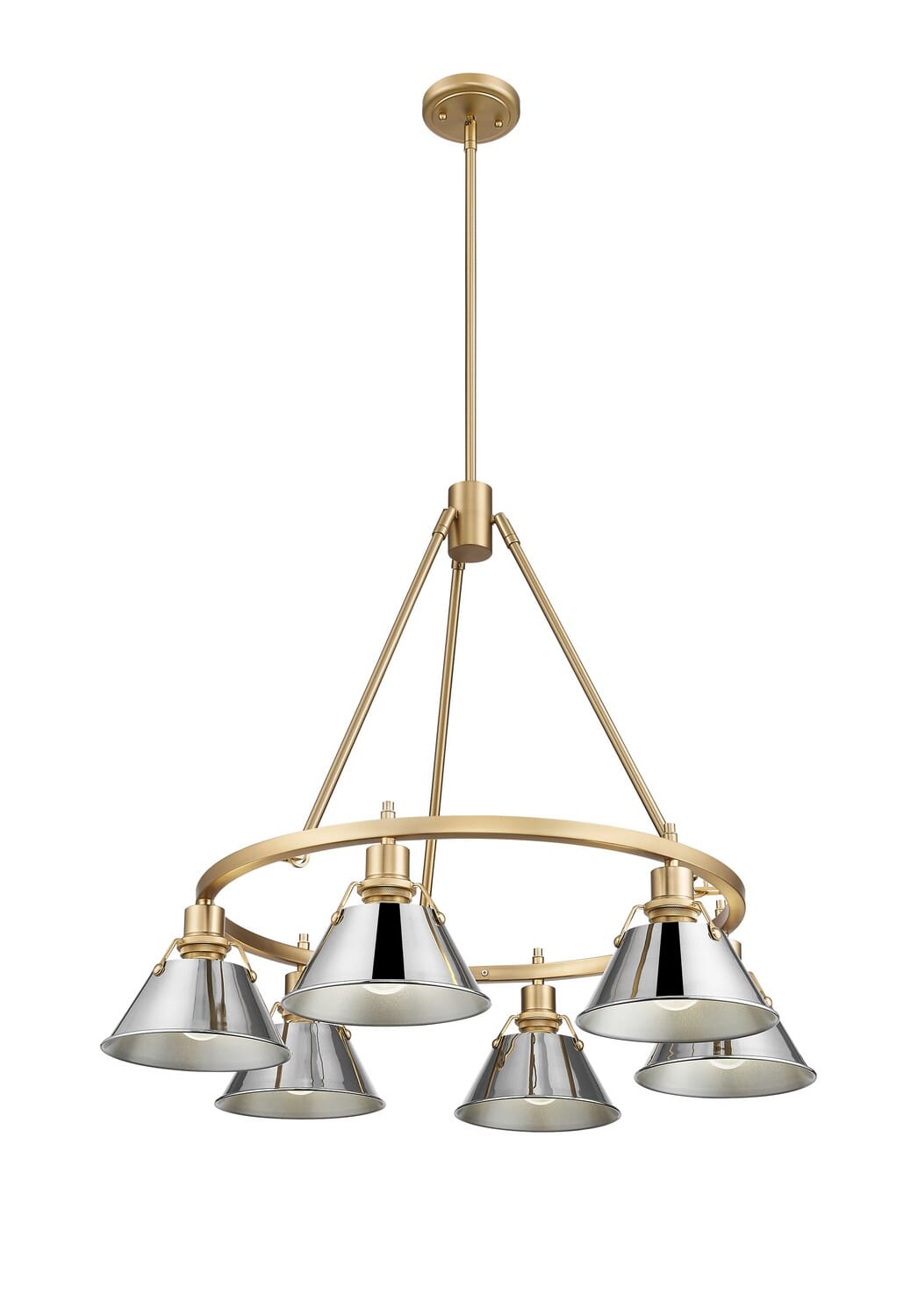 Six Light Chandelier by Golden