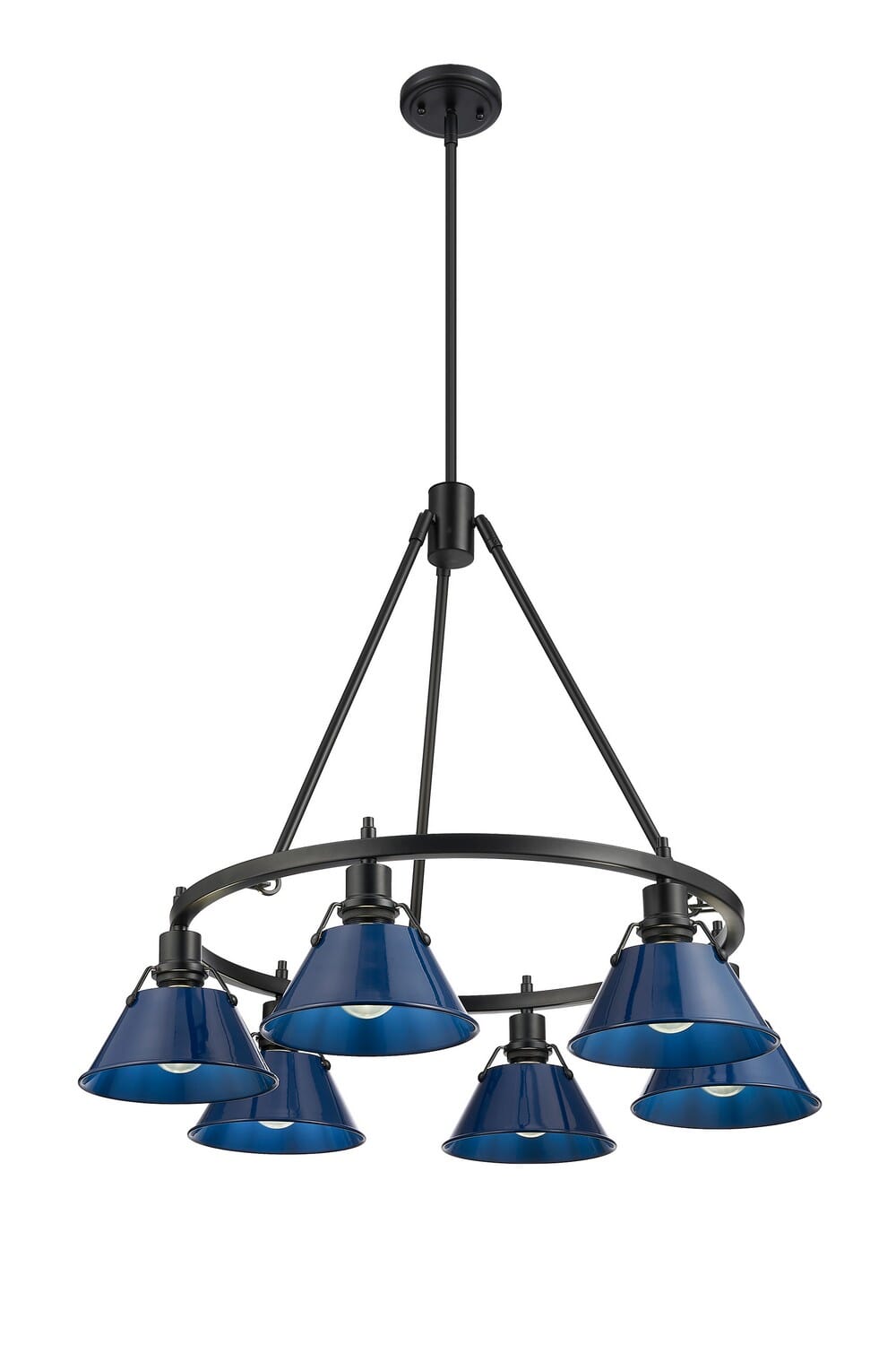 Six Light Chandelier by Golden