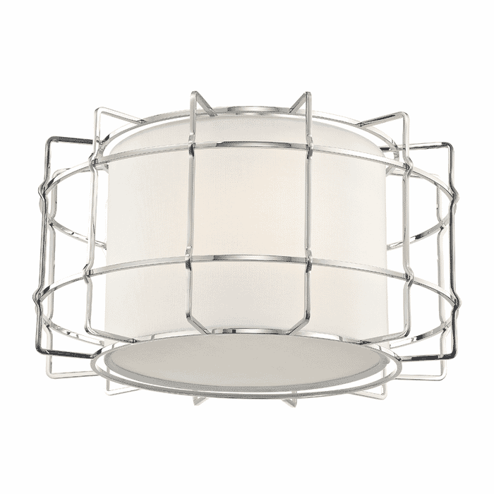 Hudson Valley Sovereign 2-Light Ceiling Light in Polished Nickel Hudson Valley Sovereign 2-Light Ceiling Light in Polished Nickel