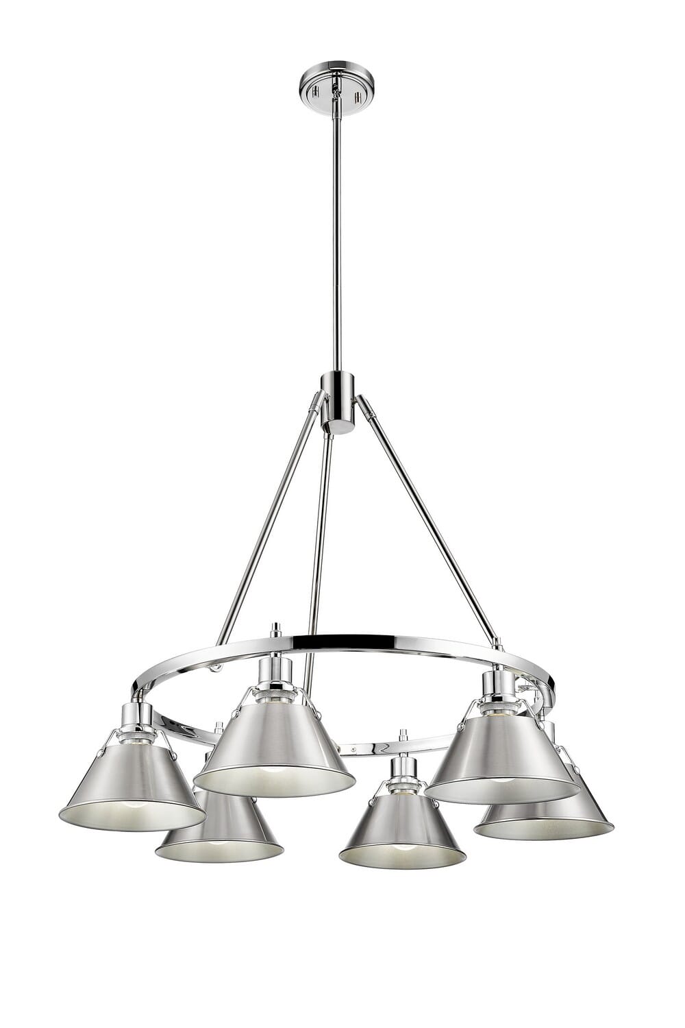 Six Light Chandelier by Golden