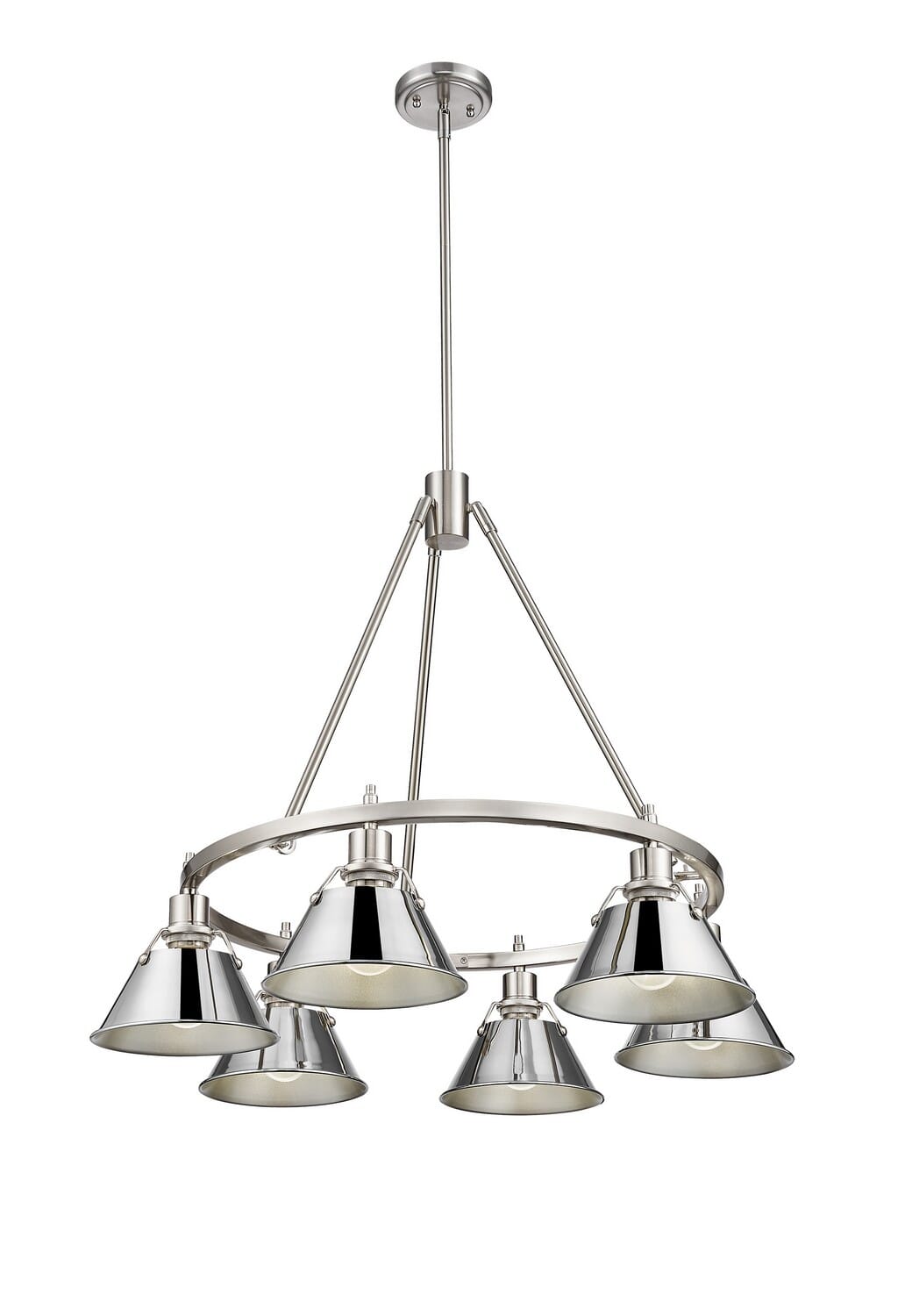 Six Light Chandelier by Golden