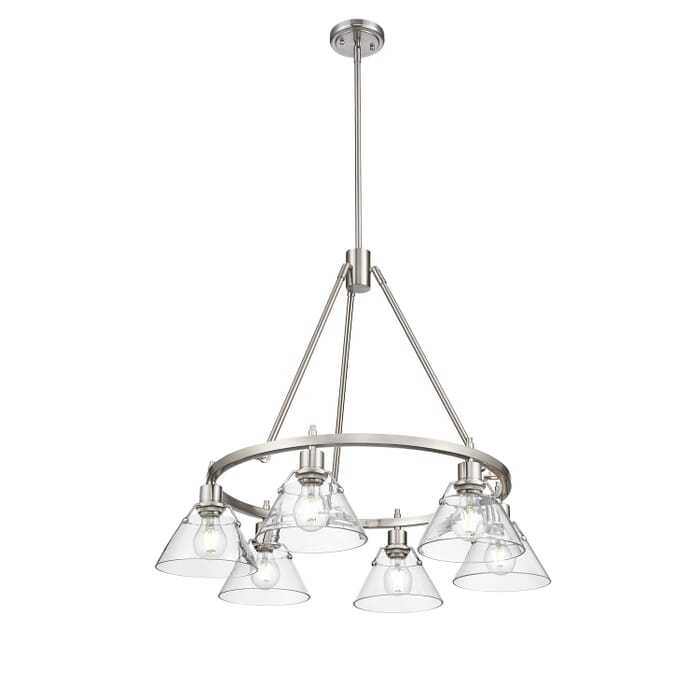 Six Light Chandelier by Golden Six Light Chandelier by Golden