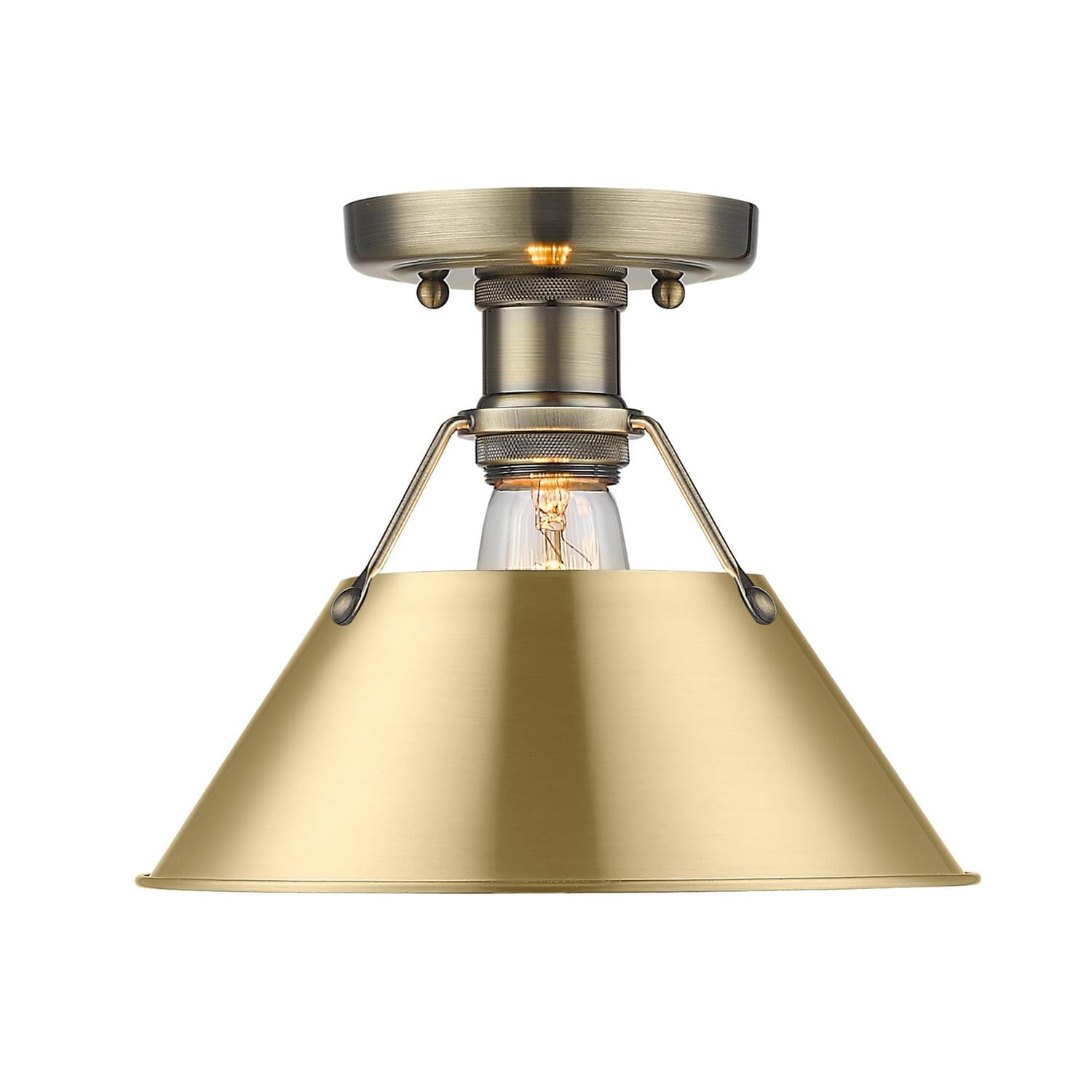 One Light Flush Mount by Golden