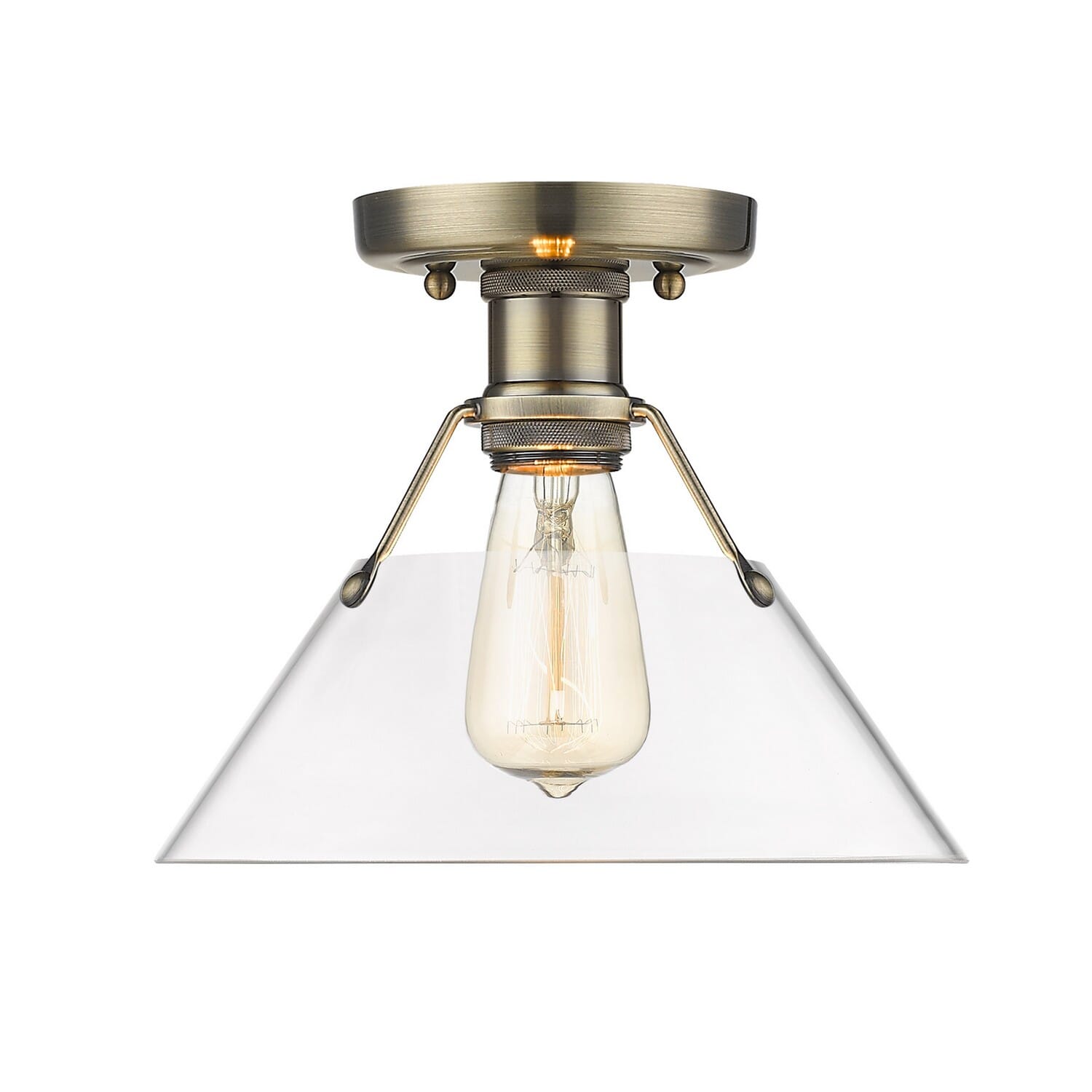 One Light Flush Mount by Golden