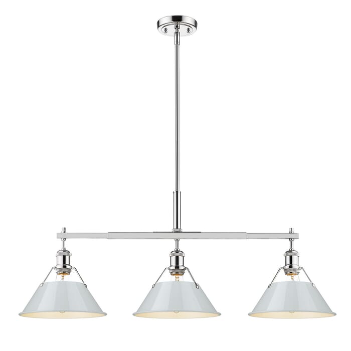 Three Light Linear Pendant by Golden Three Light Linear Pendant by Golden