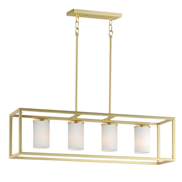 Four Light Linear Pendant by Maxim Four Light Linear Pendant by Maxim