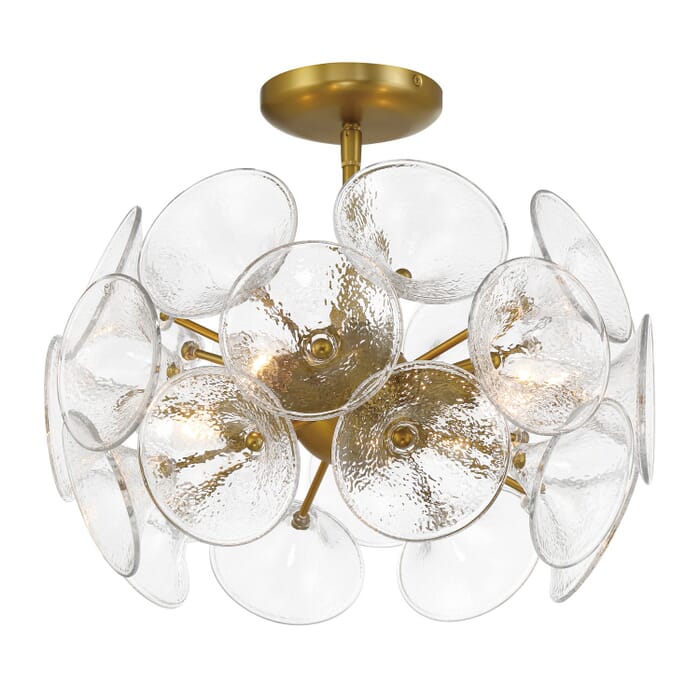 Four Light Semi-Flush to Pendant by Minka-Lavery Four Light Semi-Flush to Pendant by Minka-Lavery