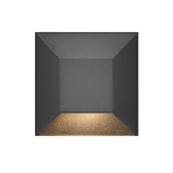 Hinkley Nuvi LED 3" Brick & Step Light in Black