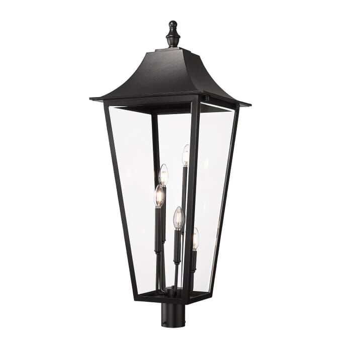 Five Light Outdoor Post Mount Five Light Outdoor Post Mount