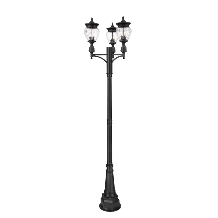 Three Light Outdoor Post Mount Three Light Outdoor Post Mount