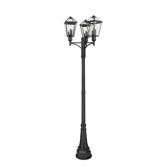 Three Light Outdoor Post Mount Three Light Outdoor Post Mount