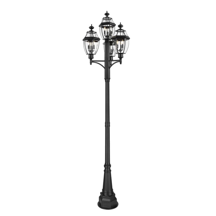 Three Light Outdoor Post Mount Three Light Outdoor Post Mount