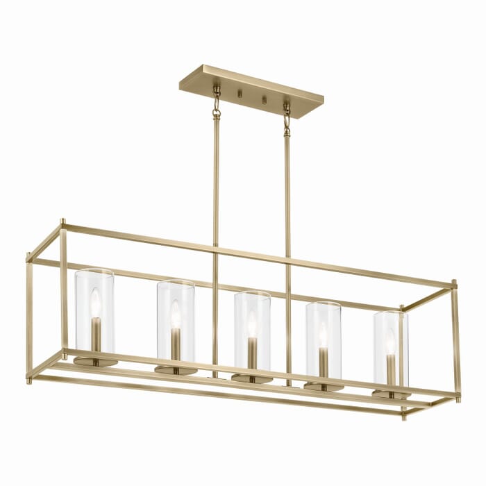 Five Light Linear Chandelier Five Light Linear Chandelier