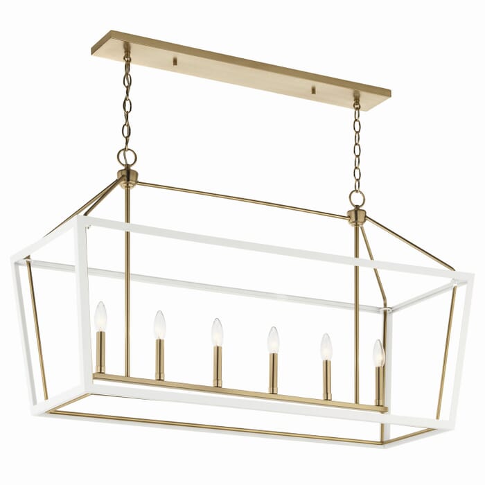 Six Light Linear Chandelier Six Light Linear Chandelier
