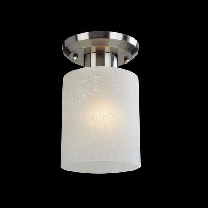 Z-Lite Cobalt 1-Light Flush Mount Ceiling Light In Brushed Nickel Z-Lite Cobalt 1-Light Flush Mount Ceiling Light In Brushed Nickel