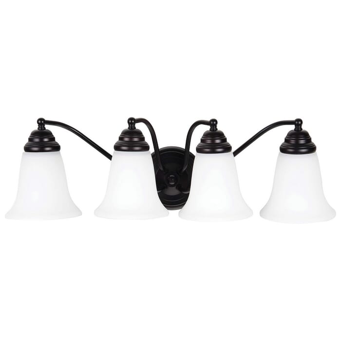 Craftmade Cathryn 4-Light 25" Bathroom Vanity Light in Oiled Bronze Craftmade Cathryn 4-Light 25" Bathroom Vanity Light in Oiled Bronze