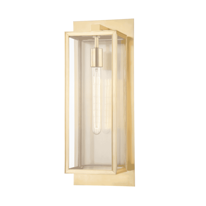 Hudson Valley Sea Cliff Wall Sconce in Aged Brass Hudson Valley Sea Cliff Wall Sconce in Aged Brass