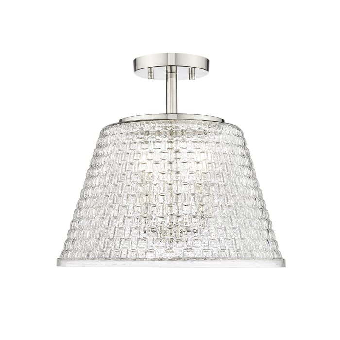 Three Light Semi-Flush Mount Three Light Semi-Flush Mount