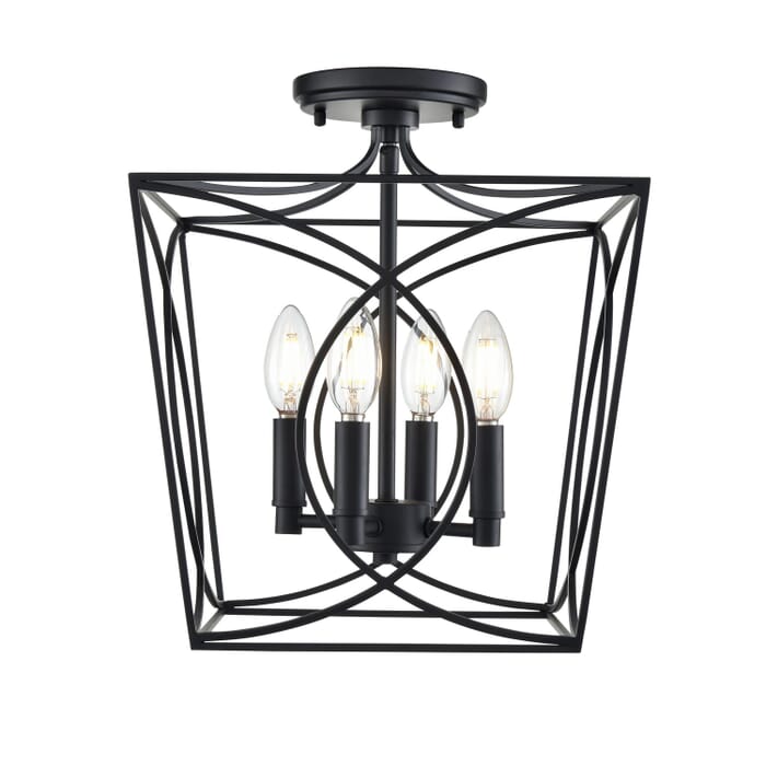 Four Light Semi-Flush Mount Four Light Semi-Flush Mount