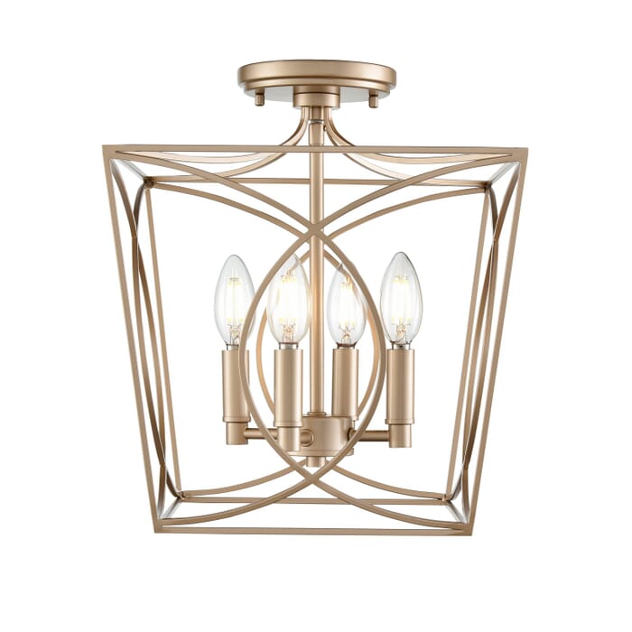 Four Light Semi-Flush Mount Four Light Semi-Flush Mount