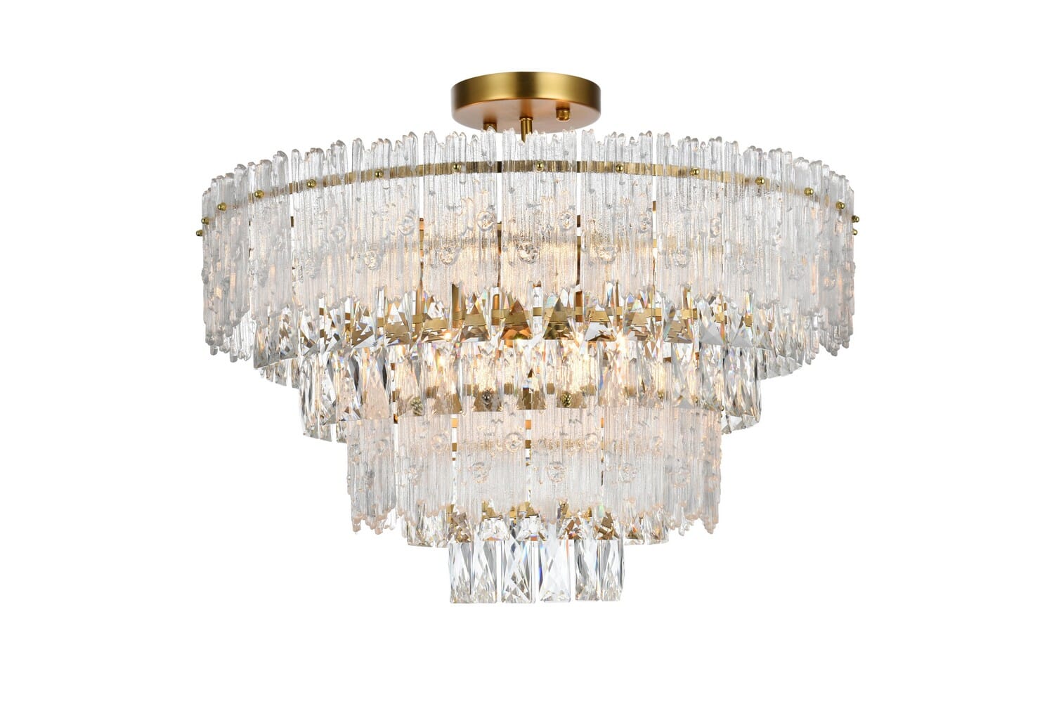 Eight Light Flush Mount