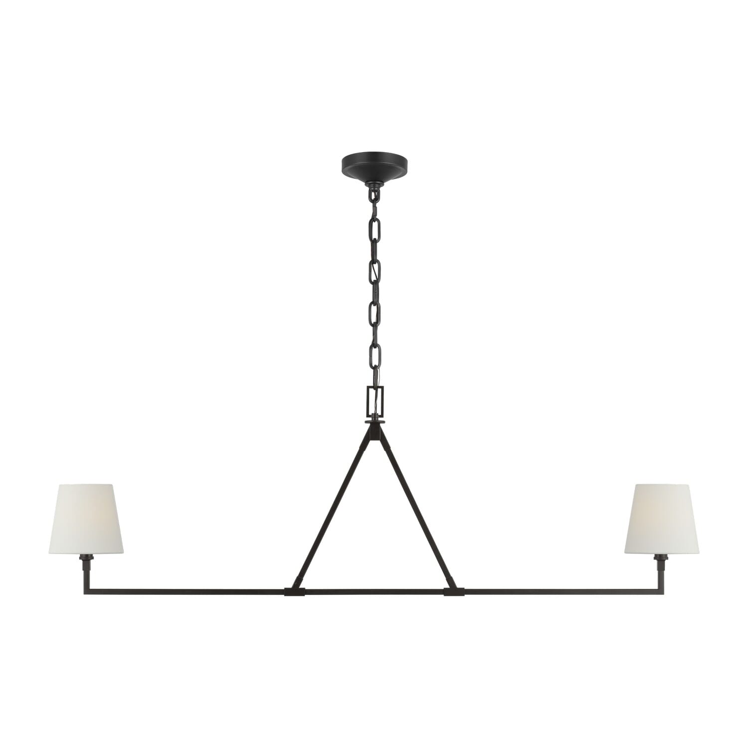 Two Light Linear Chandelier