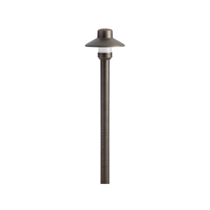 Kichler Lighting Landscape 17.25" Dome Hat Path Light in Centennial Brass Kichler Lighting Landscape 17.25" Dome Hat Path Light in Centennial Brass