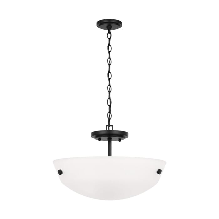 Two Light Semi-Flush Convertible Pendant Two Light Semi-Flush Convertible Pendant