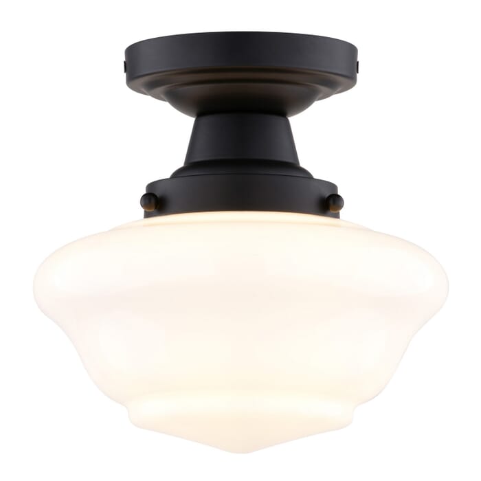 One Light Semi-Flush Mount One Light Semi-Flush Mount