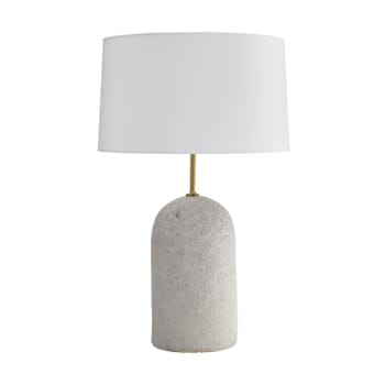 Capelli 1-Light Table Lamp in Ivory Volcanic Glaze