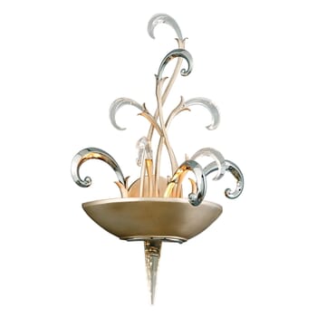 Corbett Crescendo 2-Light Wall Sconce in Tranquility Silver Leaf
