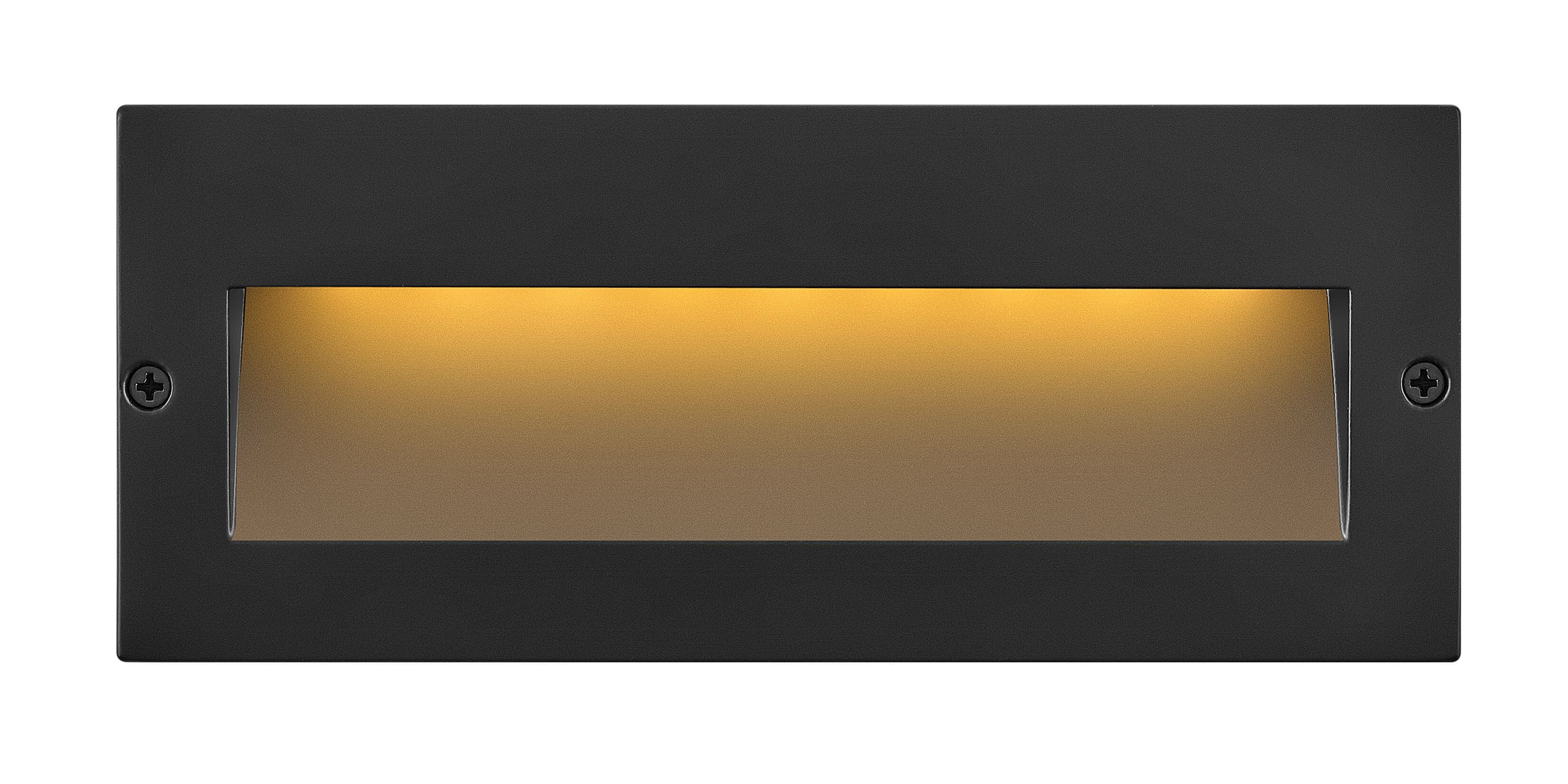 Taper Step 12V LED Step Light in Satin Black