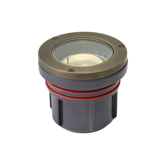 Hinkley 1-Light Outdoor Landscape Flat Top Well Light in Matte Bronze Hinkley 1-Light Outdoor Landscape Flat Top Well Light in Matte Bronze