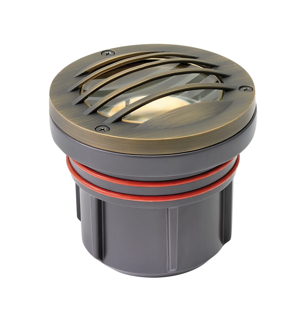 Matte Bronze LED Well Light from the Well Light Collection