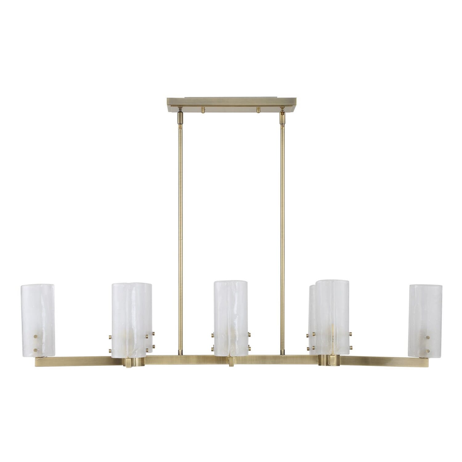 Eight Light Linear Chandelier