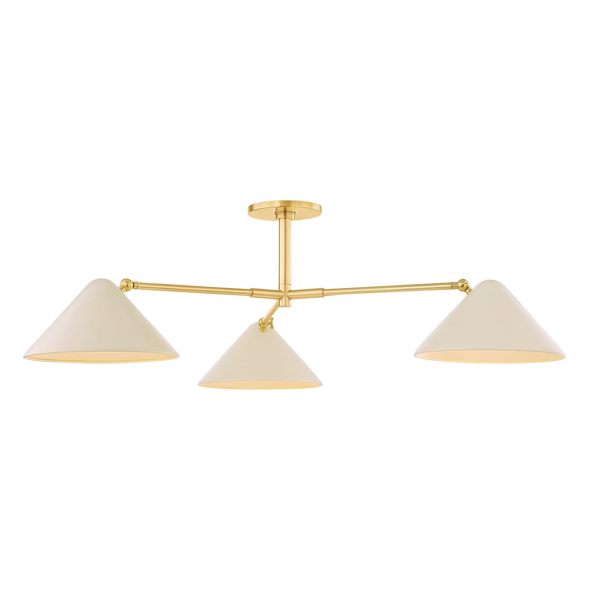 Three Light Semi Flush Mount