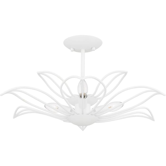 Three Light Semi-Flush Mount Three Light Semi-Flush Mount