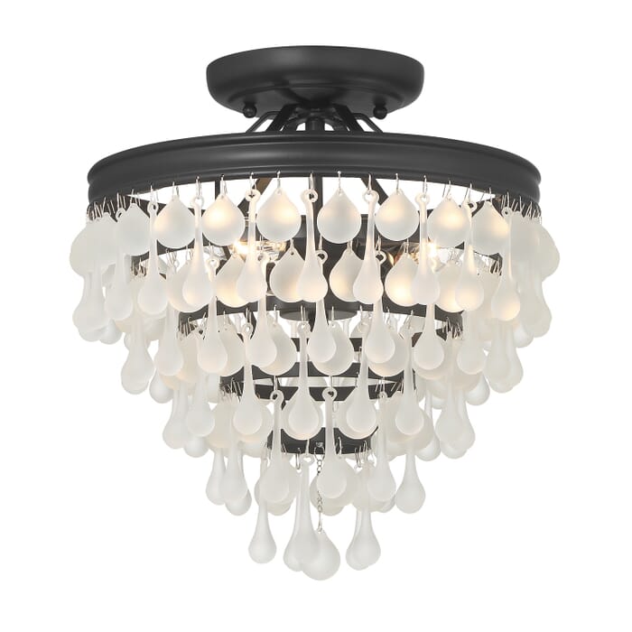Three Light Semi Flush Mount Three Light Semi Flush Mount