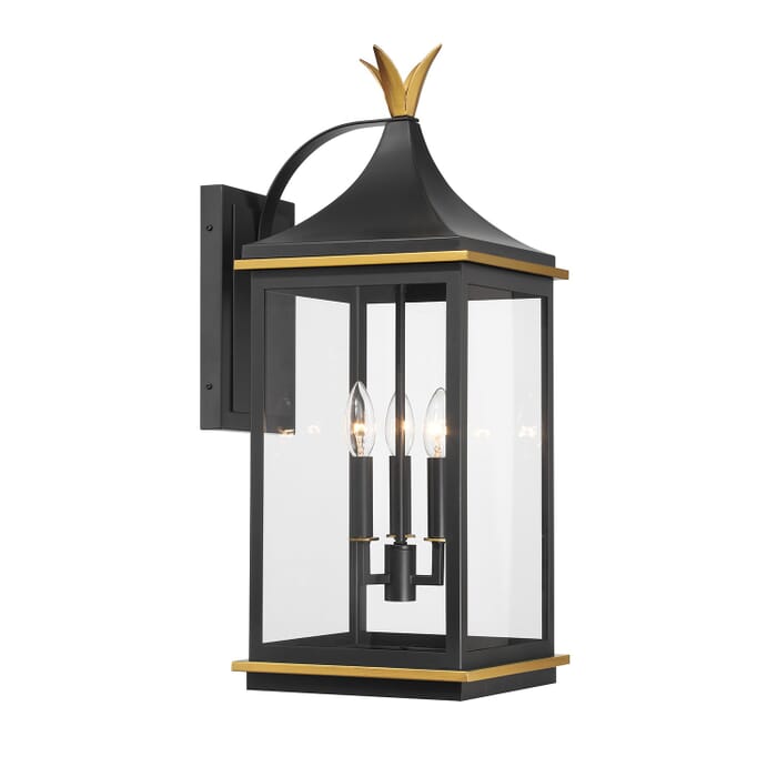 Three Light Outdoor Wall Sconce Three Light Outdoor Wall Sconce