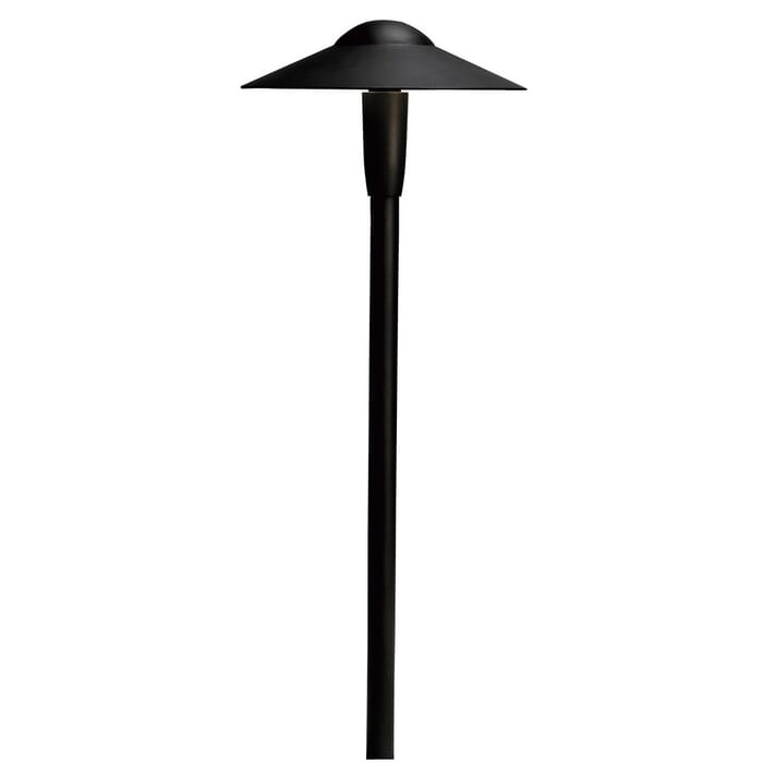 Kichler Lighting Landscape 22" 8-Light 3000K LED Dome Path in Textured Black Kichler Lighting Landscape 22" 8-Light 3000K LED Dome Path in Textured Black