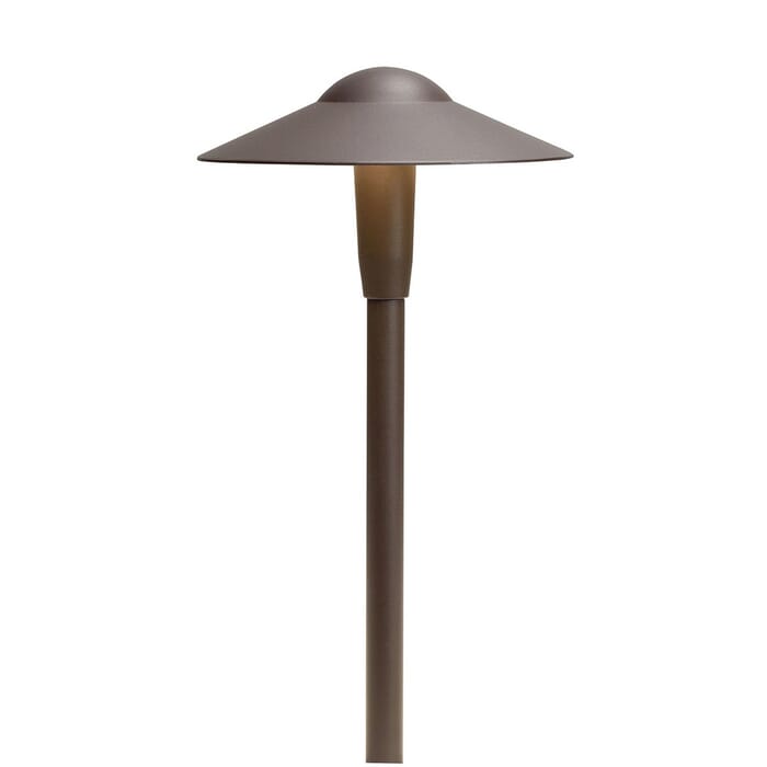 Kichler Lighting 16" 3000K LED Dome Path in Textured Architectural Bronze Kichler Lighting 16" 3000K LED Dome Path in Textured Architectural Bronze