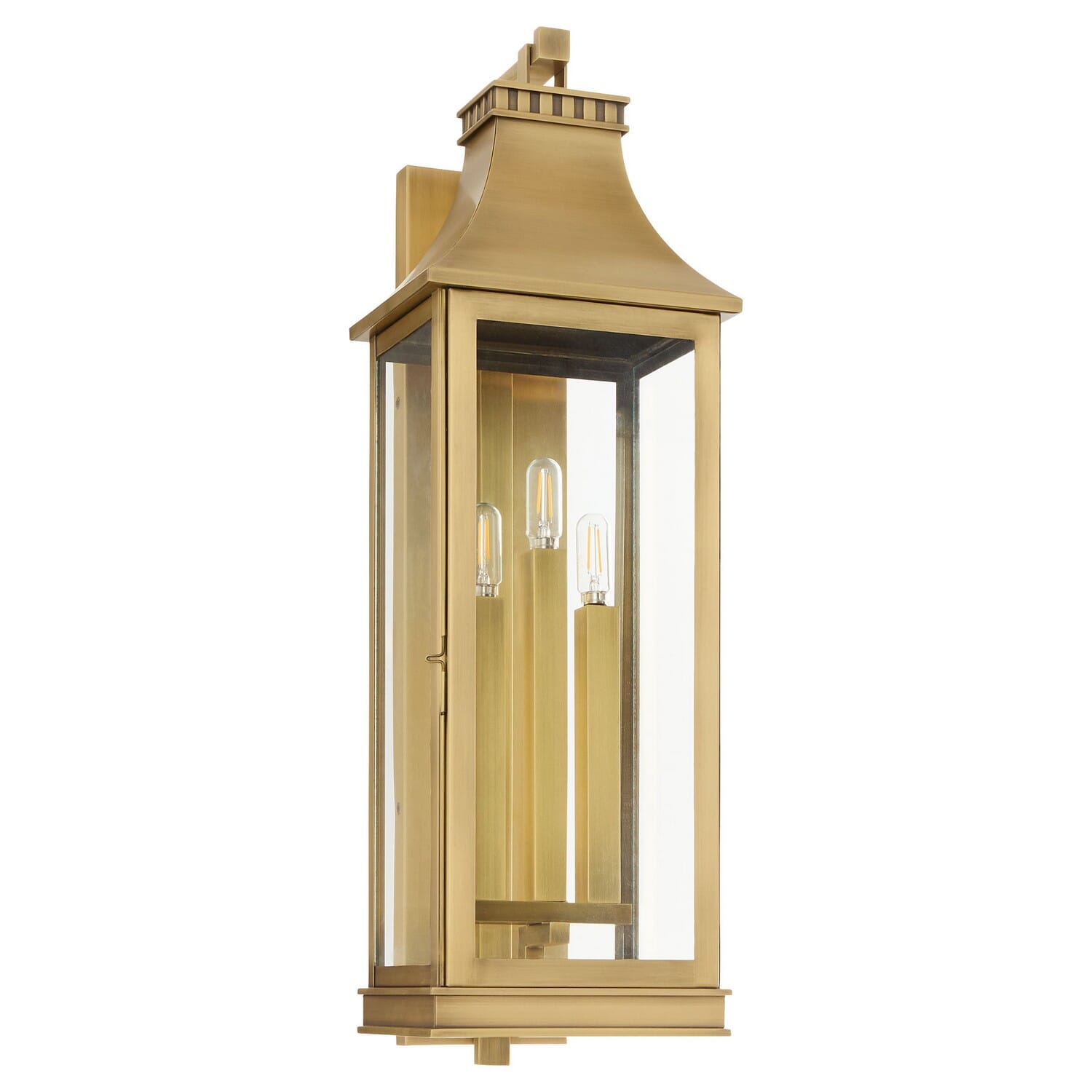 Three Light Outdoor Wall Sconce