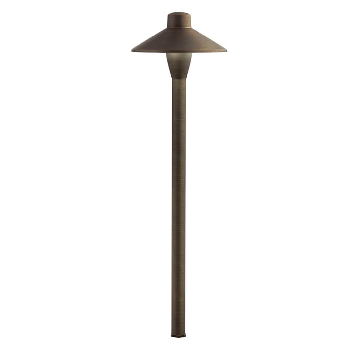 Kichler Lighting LED 3000k Traditional Path Light in Centennial Brass Kichler Lighting LED 3000k Traditional Path Light in Centennial Brass