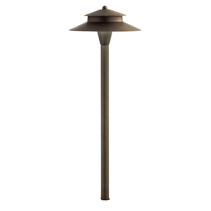 Kichler Lighting LED 2700k Mission Path Light in Centennial Brass Kichler Lighting LED 2700k Mission Path Light in Centennial Brass