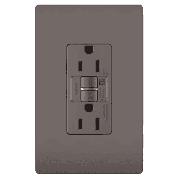 LeGrand Radiant Self-Testing GFCI Outlet in Brown LeGrand Radiant Self-Testing GFCI Outlet in Brown