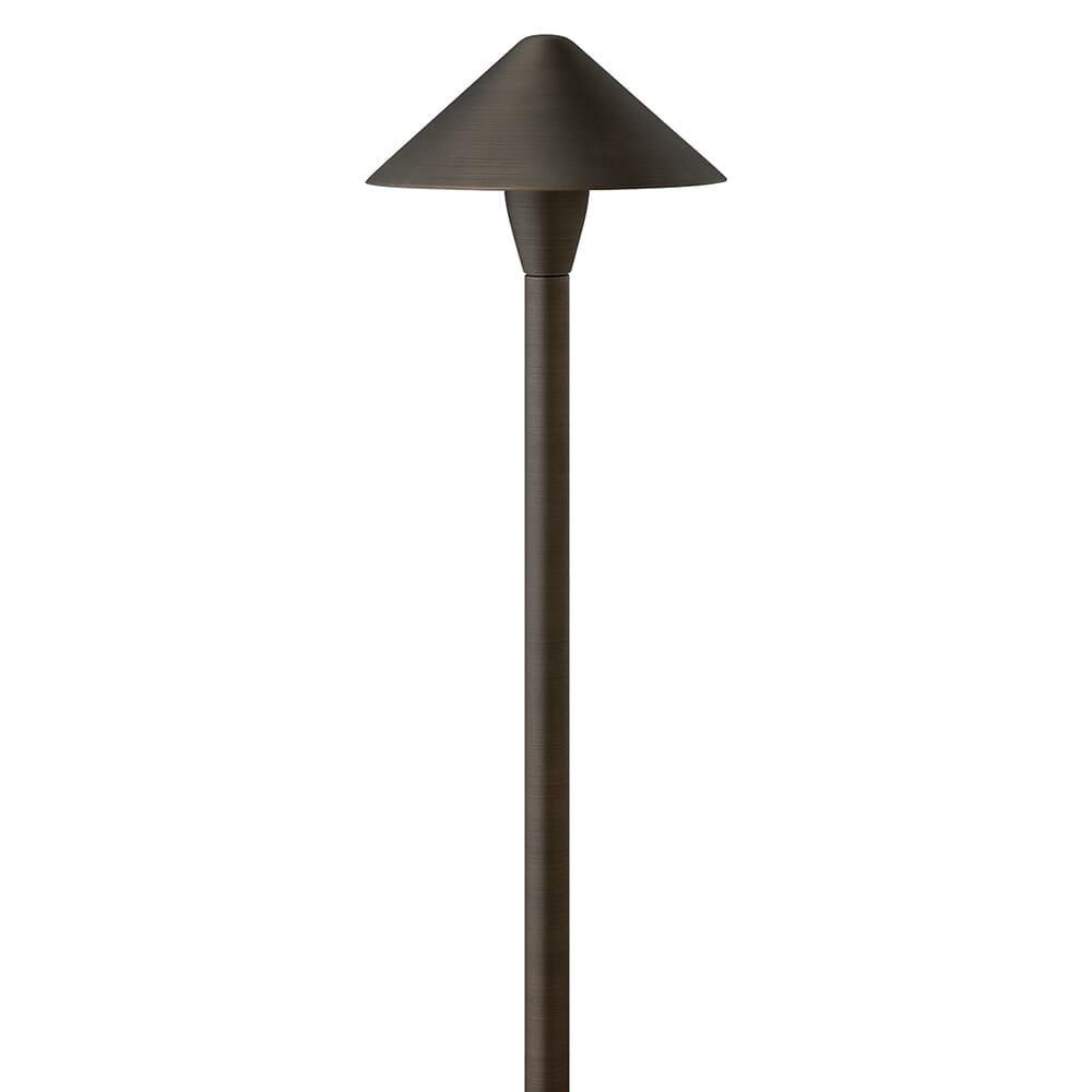 Brass Satin Black LED Path Light from the Hardy Island Path Light Collection