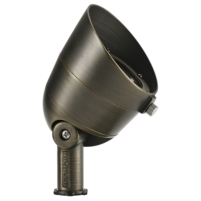 Kichler Lighting Landscape LED 3000k 35 Degree Outdoor Flood Light in Centennial Brass Kichler Lighting Landscape LED 3000k 35 Degree Outdoor Flood Light in Centennial Brass