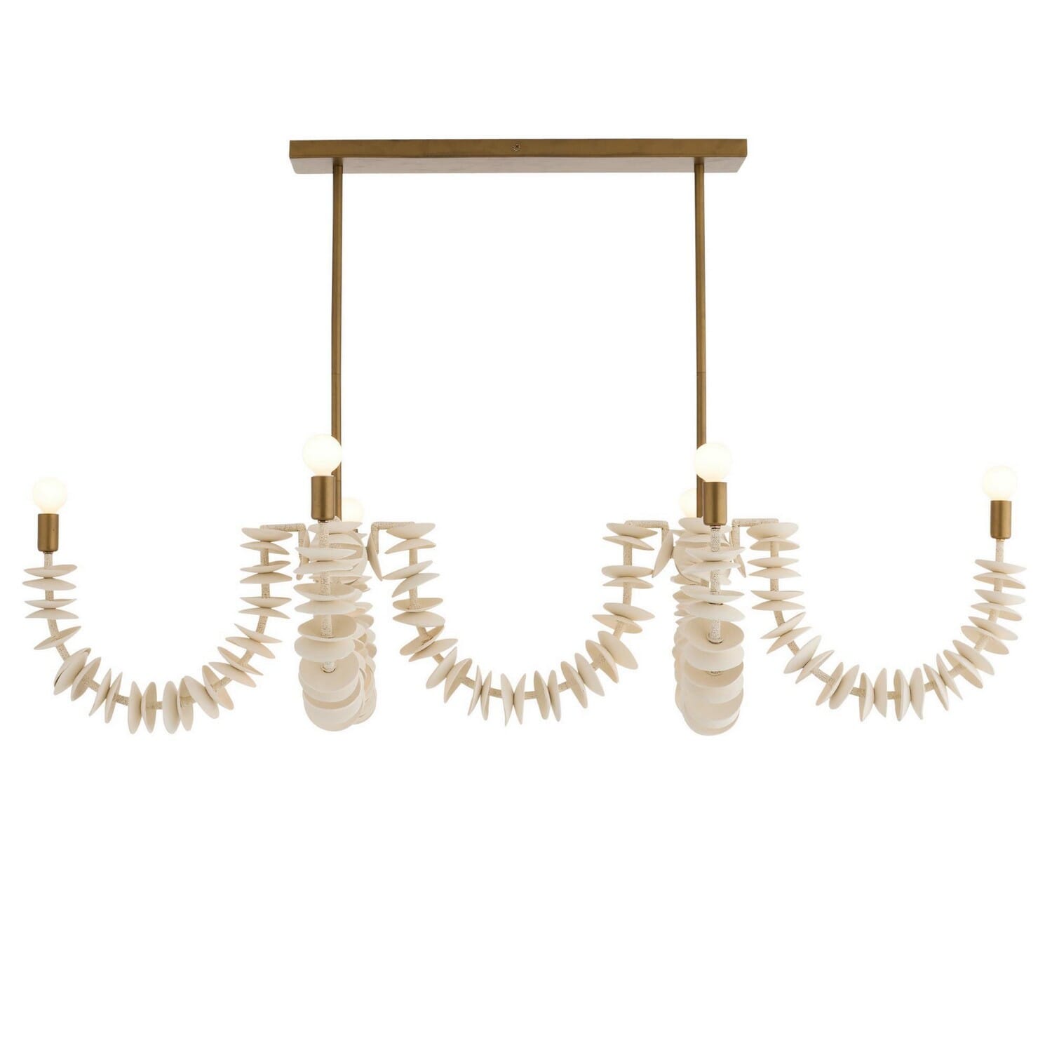 Eight Light Linear Chandelier